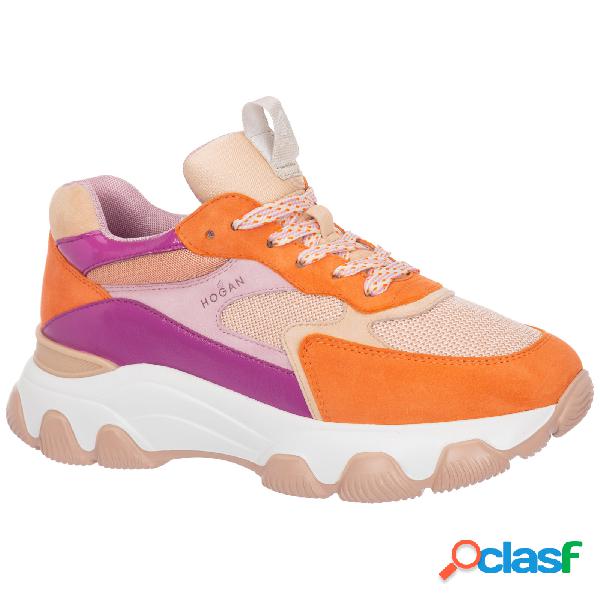 Scarpe sneakers donna camoscio hyperactive