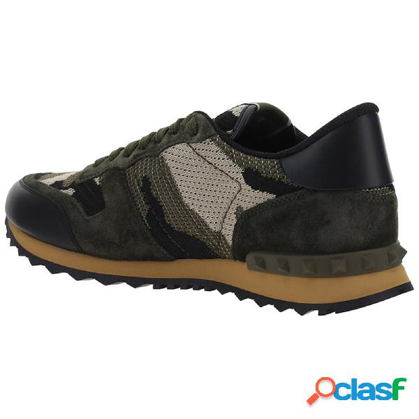 Scarpe sneakers uomo camoscio rockrunner camouflage