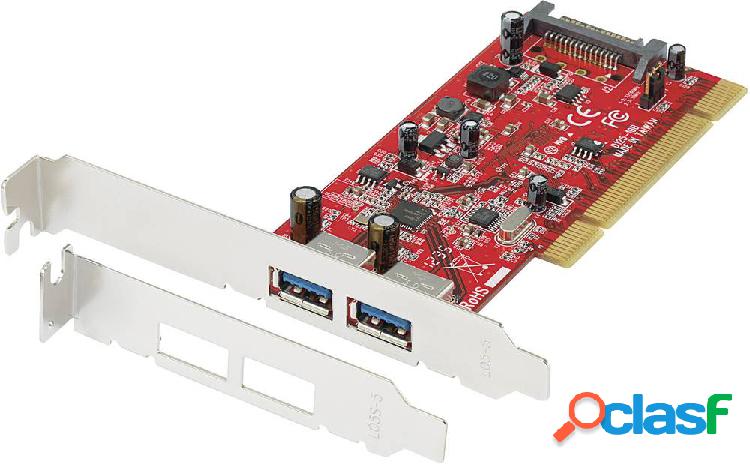 Scheda controller USB 3.0 2 Porte PCI Renkforce