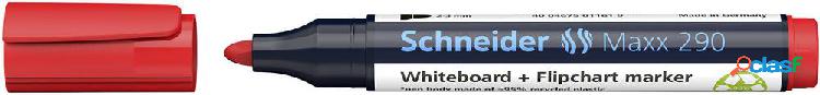 Schneider 129002 Maxx 290 Marcatore per lavagna bianca Rosso
