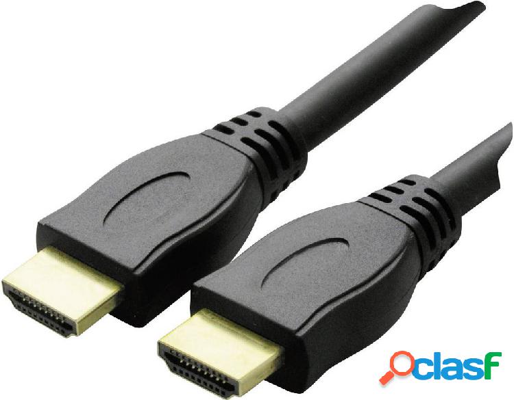 Schwaiger HDMI Cavo Spina HDMI-A, Spina HDMI-A 1.30 m Nero