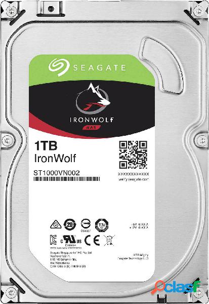 Seagate IronWolf™ 1 TB Hard Disk interno 3,5 SATA III