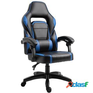 Sedia Gaming BUCAREST, Cuscino per Supporto Lombare, Pelle