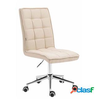 Sedia per Ufficio BASIR, Spessa Imbottitura, in Tessuto