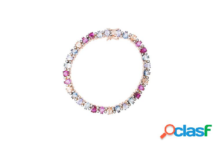 Selezione Zanolli Bracciale argento con cristalli multicolor