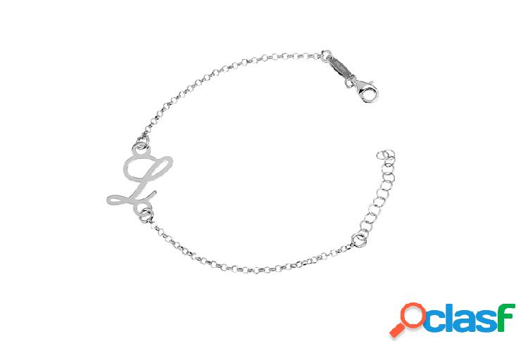 Selezione Zanolli Bracciale argento con lettera “L”