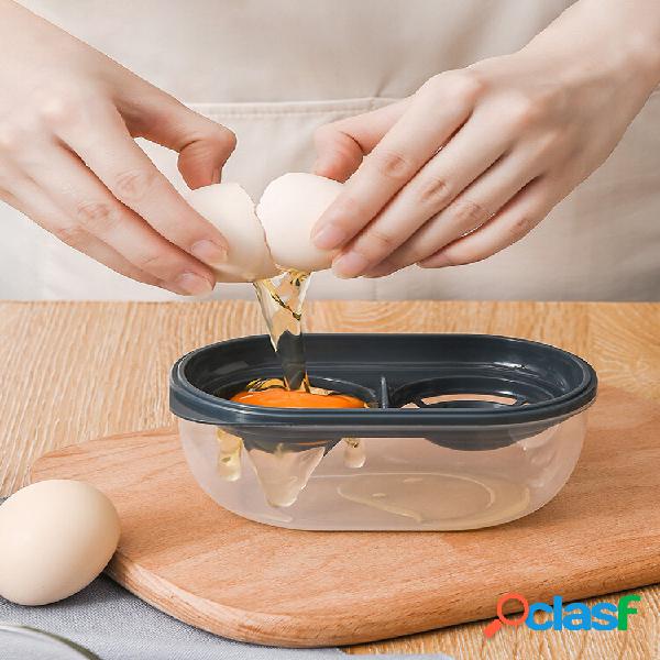 Separatore di uova a doppia griglia da cucina Divisore di