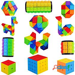 Set di 12 cubi di velocità, cubo puzzle liscio 2x2 3x3 4x4,