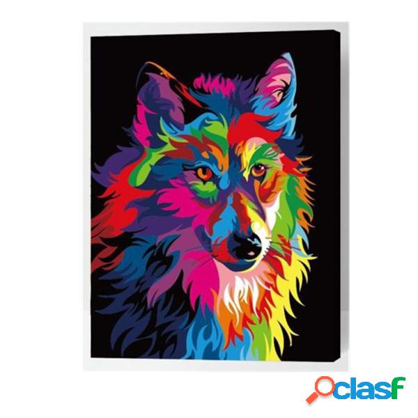 Set di pittura a olio Numero Kit Multicolor Wolf DIY Pigment