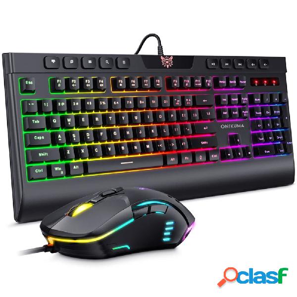 Set tastiera e mouse da gioco ONIKUMA G21 + CW902 Mouse RGB
