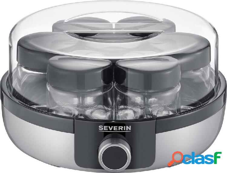 Severin 3521 Yogurtiera Acciaio inox (spazzolato), Nero