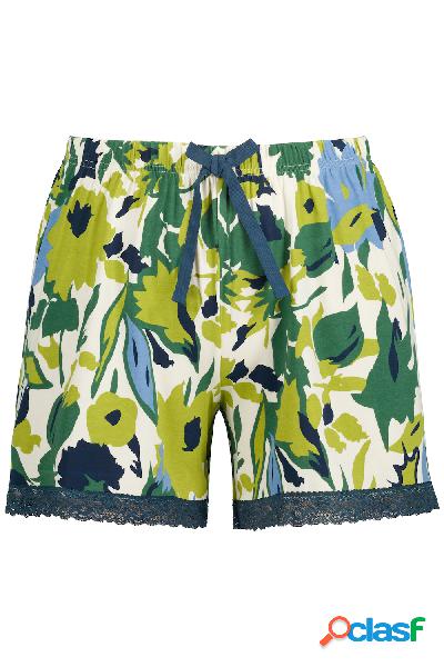 Shorts del pigiama in confezione doppia con fiori/tinta