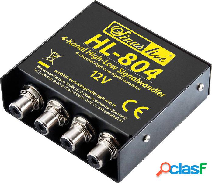 Sinuslive HL-804 Adattatore segnale alto-basso livello
