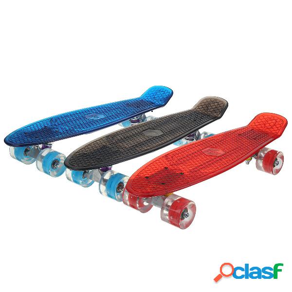 Skateboard sportivo con ruote lampeggianti Skateboard