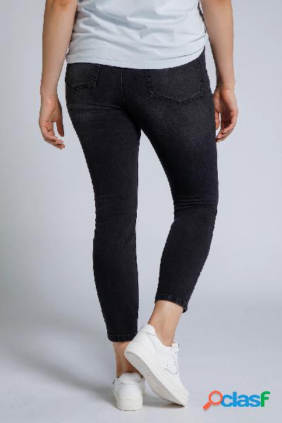 Skinny jeans a vita alta con taglio aderente a cinque