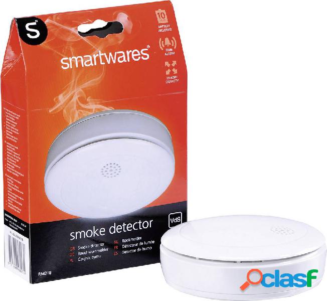 Smartwares 10.006.74 Rilevatore di fumo inclusa batteria con