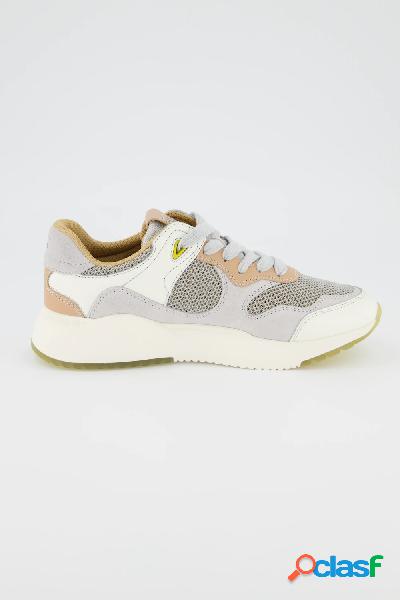 Sneaker Camel Active in pelle e mesh, larghezza comfort,