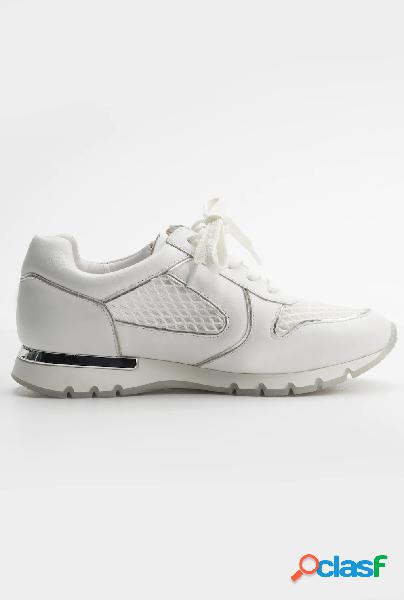 Sneaker in pelle Caprice con mesh 3D, zip e larghezza H,