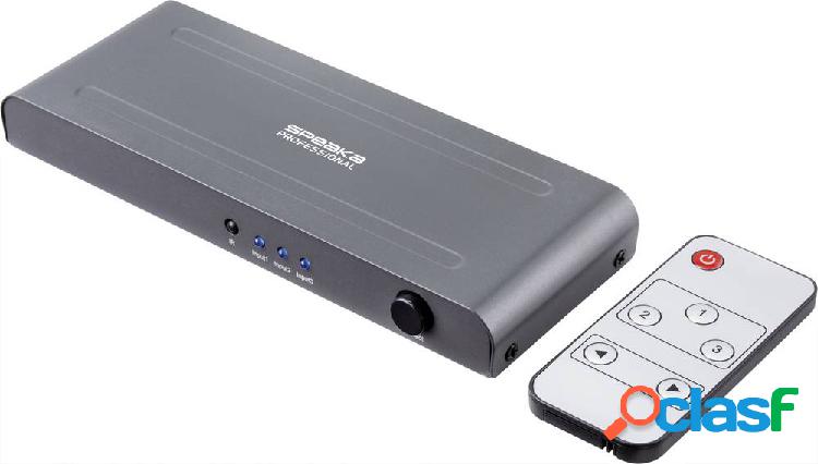 SpeaKa Professional SP-HSW-230 3+1 Porte Switch HDMI