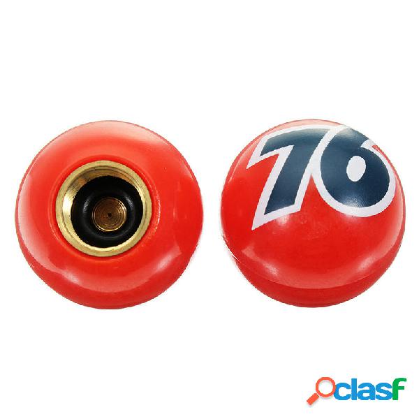 Sport Ciclismo 4 pezzi Numero 76 Plastica Rosso Pneumatico