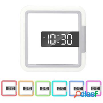 Square Digital Alarm Clock with 7 Light Colors TS-S28