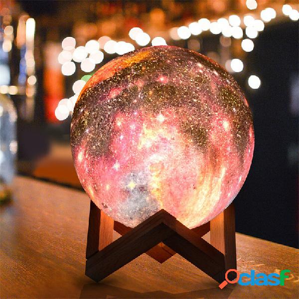 Stampa 3D Luna lampada Spazio LED Luce notturna remoto
