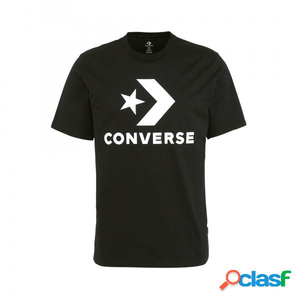 Stella chevron tee nero Converse - Magliette basic - Taglia: