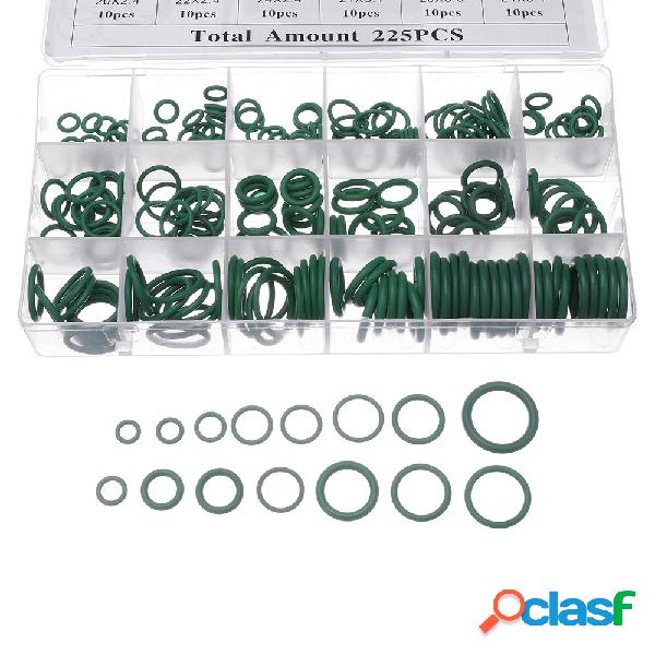 Suleve ™ MXRW5 225 pezzi R22 / R134a O-ring in gomma verde