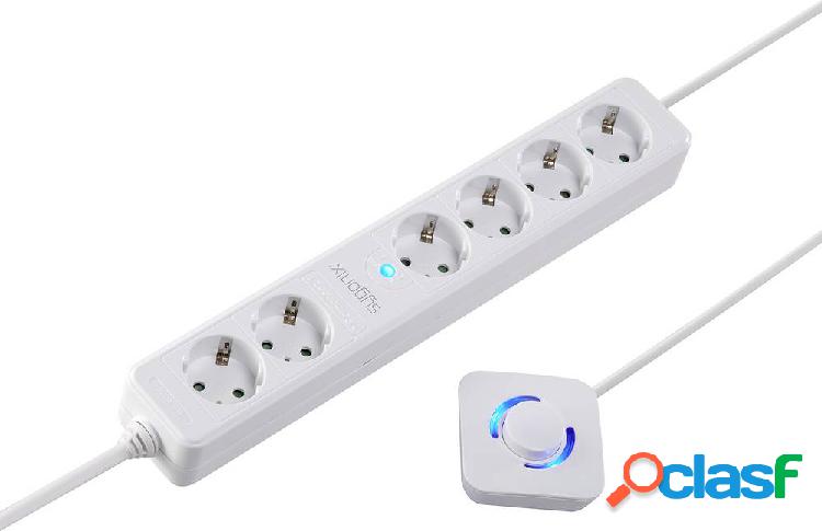 Sygonix SY-4535066 Multipresa con interruttore Bianco Schuko