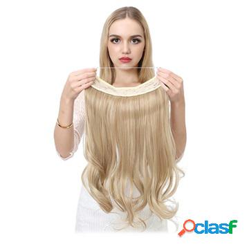 Synthetic Fiber Wavy Halo Hair Extension - Blue