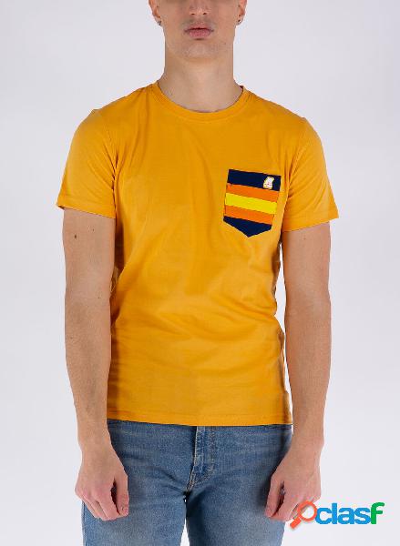T-SHIRT ROS CON TASCHINO
