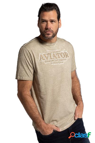 T-shirt, Aviator, tintura a freddo, jersey fiammato, mezze