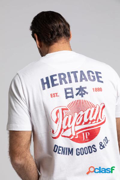 T-shirt, Heritage Japan, mezze maniche, jersey fiammato,