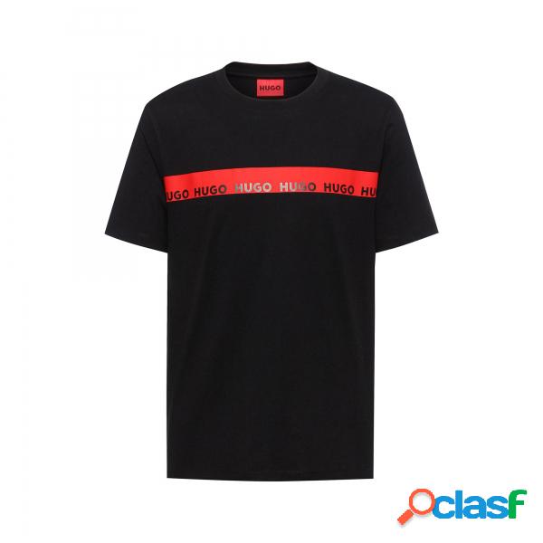 T-shirt Hugo Boss con nastro logato rosso Hugo Boss -