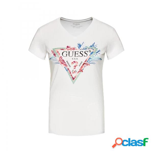T-shirt con logo a triangolo Guess Guess - Magliette manica