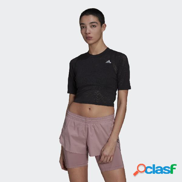 T-shirt da running Run Fast Lace Crop