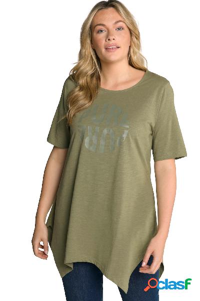 T-shirt di cotone biologico con scollo a girocollo, mezze