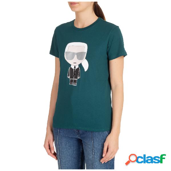 T-shirt maglia maniche corte girocollo donna k/ikonik