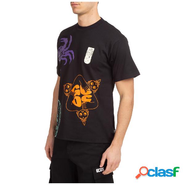T-shirt maglia maniche corte girocollo uomo shell