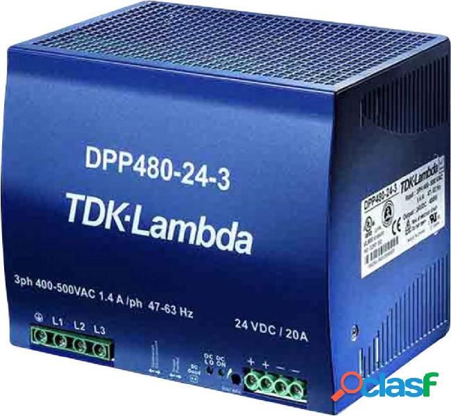 TDK-Lambda DPP480-48-1 Alimentatore per guida DIN 48 V/DC 10