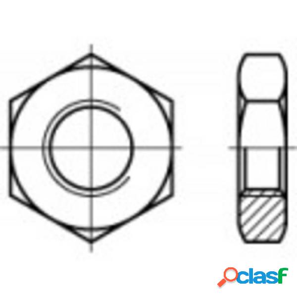 TOOLCRAFT 106915 Dadi esagonali M2 DIN 439 Acciaio