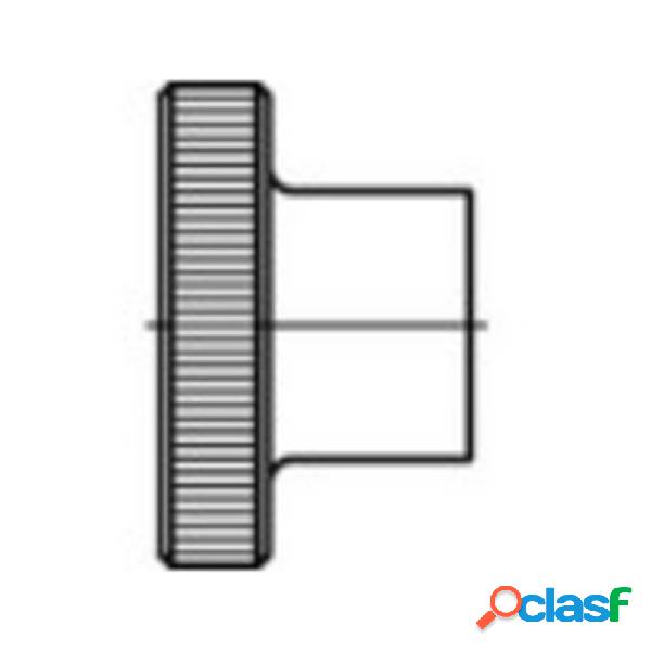 TOOLCRAFT 107577 Dadi zigrinati M6 DIN 466 Acciaio 50 pz.