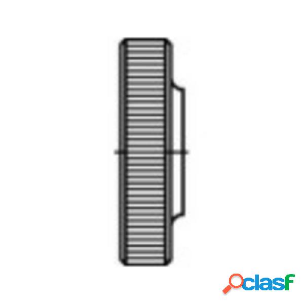 TOOLCRAFT 107581 Dadi zigrinati M3 DIN 467 Acciaio 100 pz.