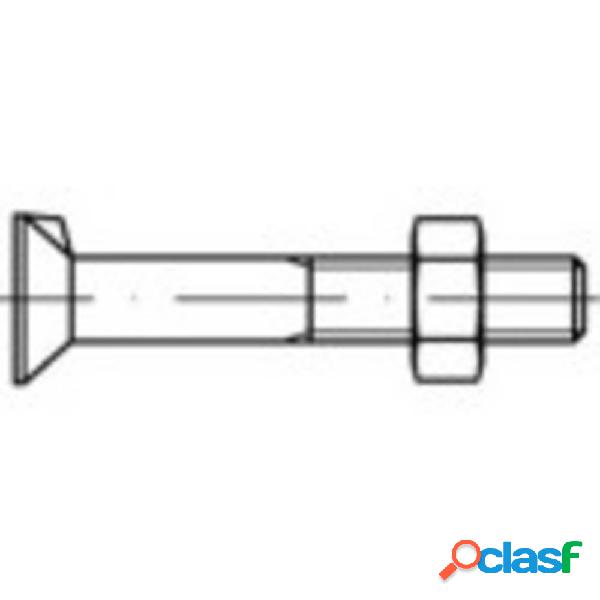 TOOLCRAFT 111629 Viti svasate con nasello M8 20 mm Esagonale