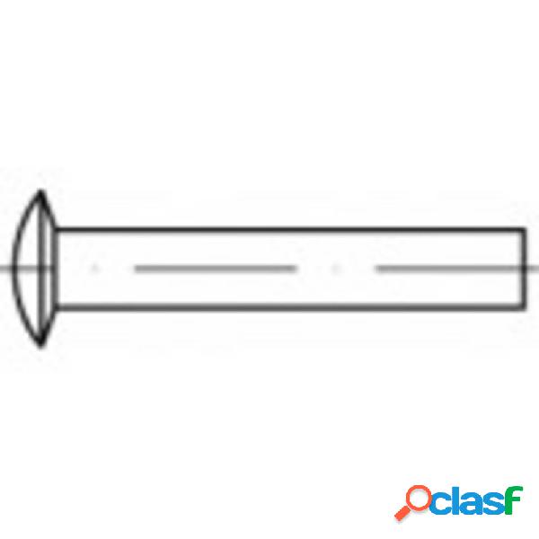 TOOLCRAFT 112340 Ribattino con calotta (Ø x L) 3 mm x 8 mm