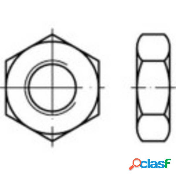 TOOLCRAFT 132289 Dadi esagonali M18 DIN 936 Acciaio 100 pz.