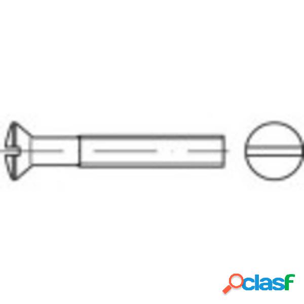 TOOLCRAFT 134344 Viti a testa svasata M3 35 mm Taglio DIN