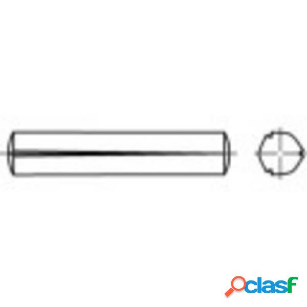 TOOLCRAFT 136027 Spina con intaglio conico (Ø x L) 10 mm x