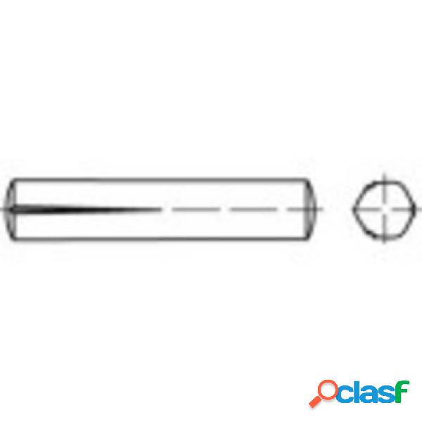 TOOLCRAFT 136184 Spina con intaglio su metà della lunghezza