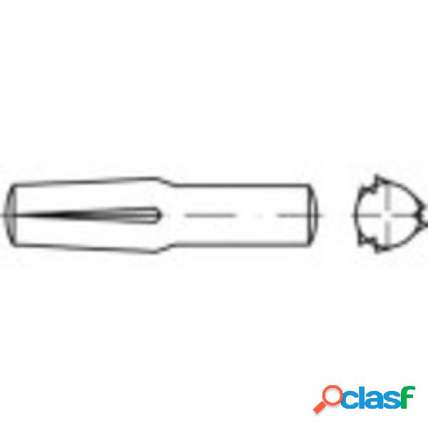 TOOLCRAFT 136366 Spina con intaglio conico su metà della